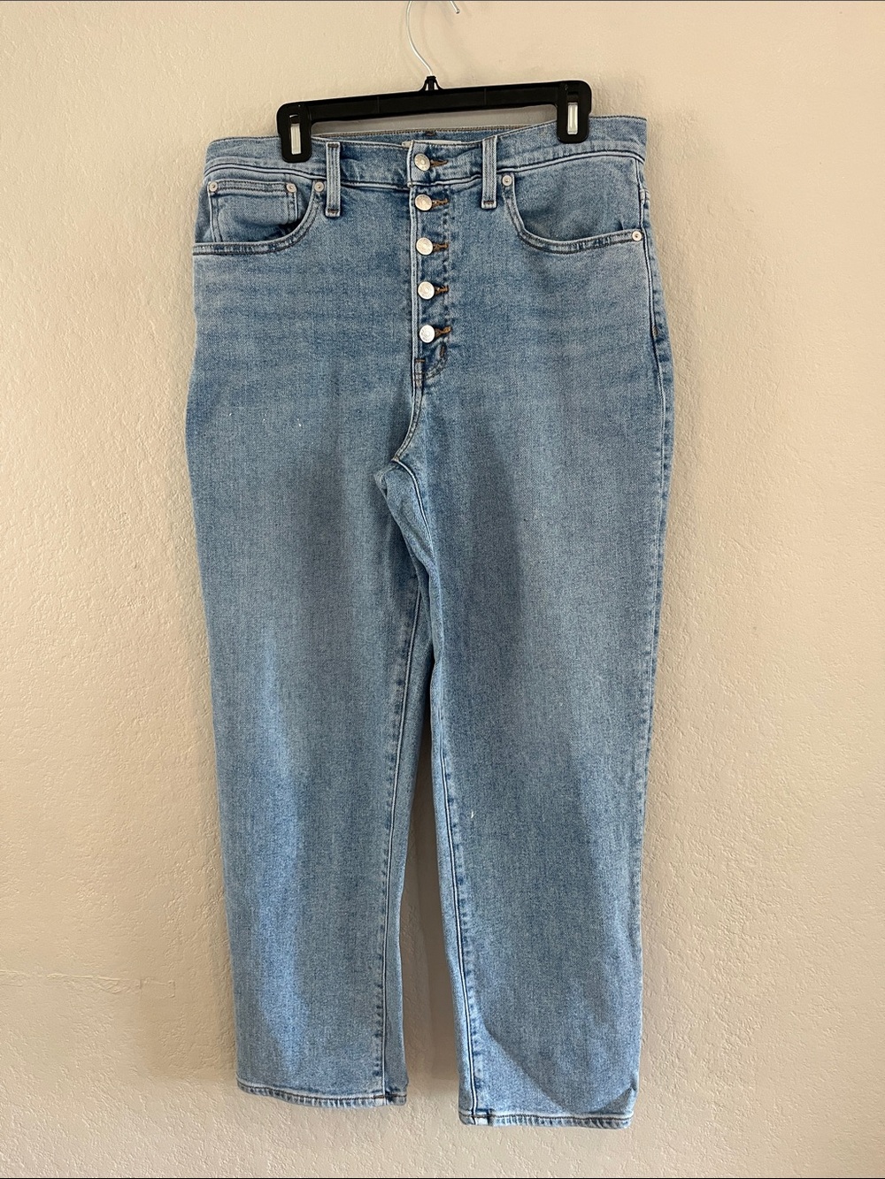 Madewell High-Rise Button-Fly Light Wash Jeans
